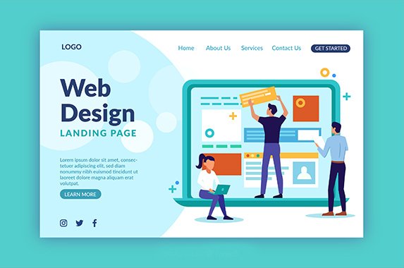 Web Design Landing  PSD Template